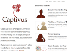 Tablet Screenshot of captivus.com.au